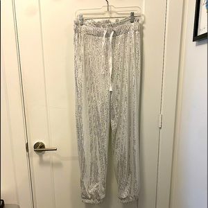 Sequined joggers -XL, but fits like a L